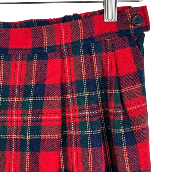 VINTAGE PENDLETON Authentic Royal Stewart Tartan Plaid Wool Skirt Petite - Picture 3 of 7